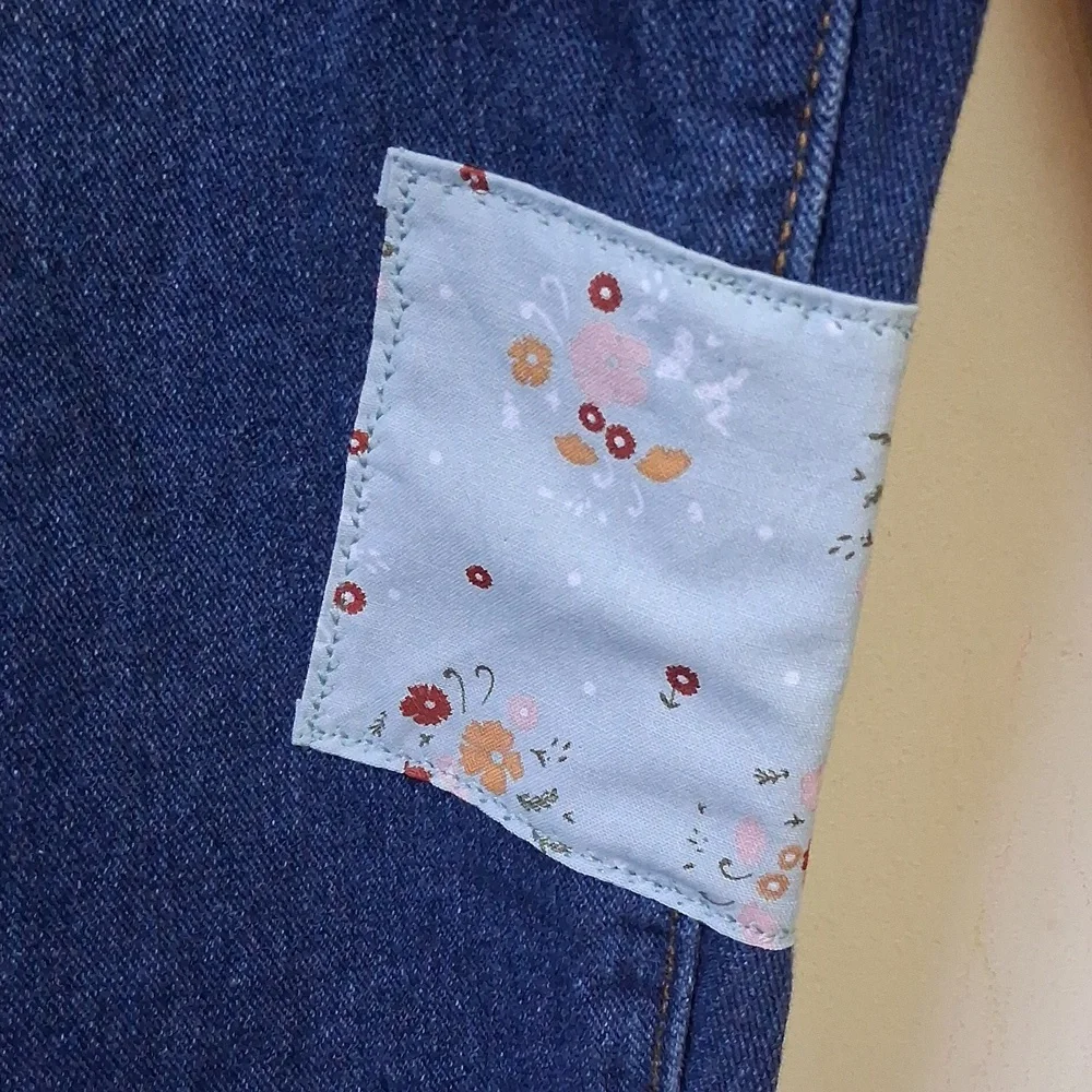 Patchwork Denim Barrel Leg Jeans - Picture 6 of 12